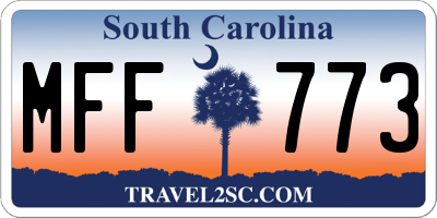 SC license plate MFF773