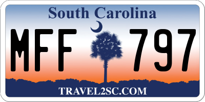 SC license plate MFF797