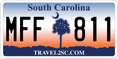 SC license plate MFF811