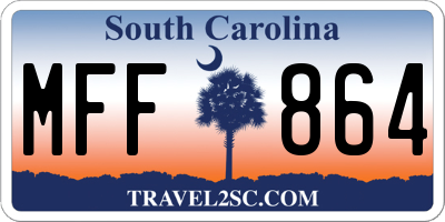SC license plate MFF864