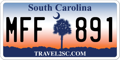 SC license plate MFF891