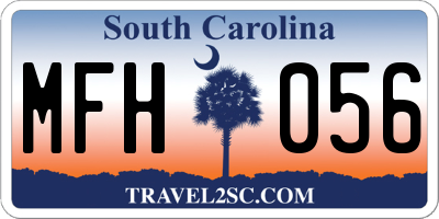 SC license plate MFH056