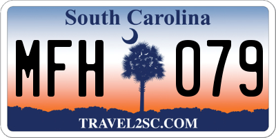SC license plate MFH079
