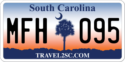 SC license plate MFH095