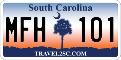 SC license plate MFH101