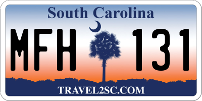 SC license plate MFH131