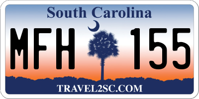 SC license plate MFH155