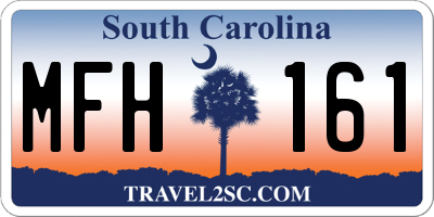 SC license plate MFH161