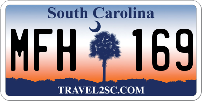 SC license plate MFH169