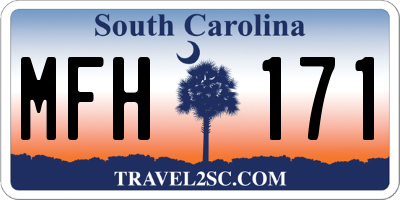 SC license plate MFH171