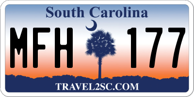 SC license plate MFH177