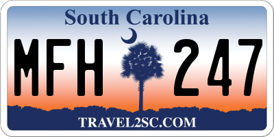SC license plate MFH247