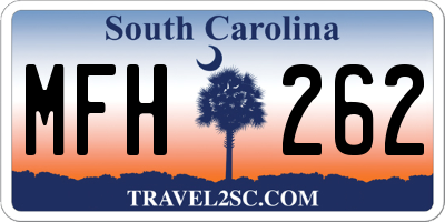SC license plate MFH262