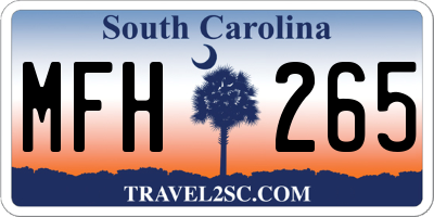 SC license plate MFH265