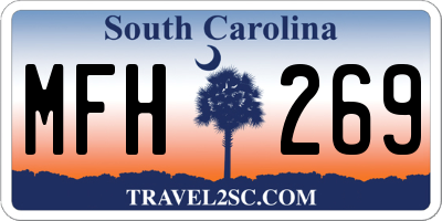 SC license plate MFH269