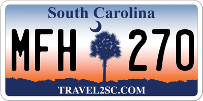 SC license plate MFH270
