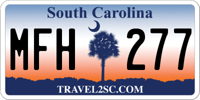 SC license plate MFH277