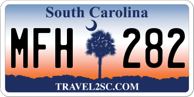 SC license plate MFH282