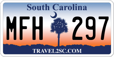 SC license plate MFH297