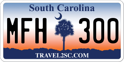 SC license plate MFH300