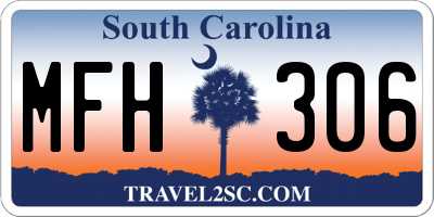 SC license plate MFH306