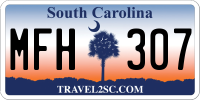SC license plate MFH307