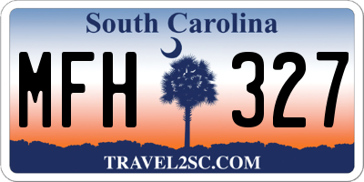 SC license plate MFH327