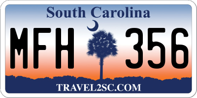 SC license plate MFH356