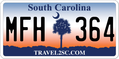 SC license plate MFH364