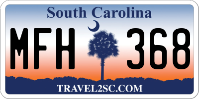SC license plate MFH368