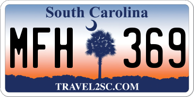 SC license plate MFH369