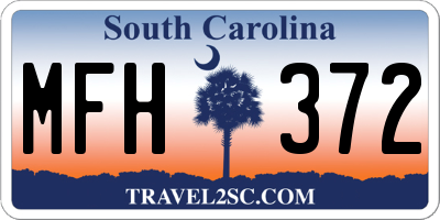 SC license plate MFH372