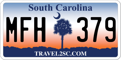 SC license plate MFH379