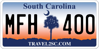 SC license plate MFH400