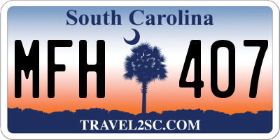 SC license plate MFH407
