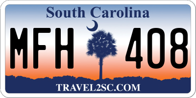 SC license plate MFH408