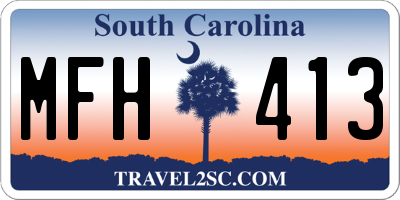 SC license plate MFH413