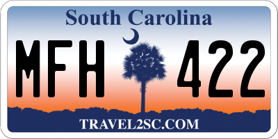 SC license plate MFH422