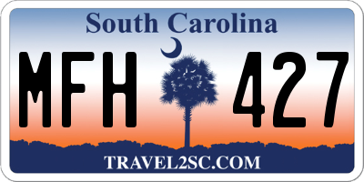 SC license plate MFH427