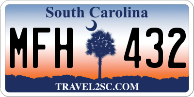 SC license plate MFH432