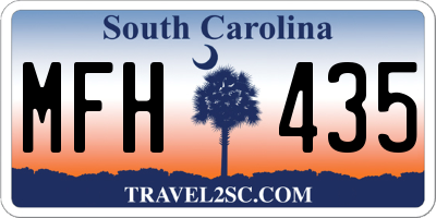 SC license plate MFH435