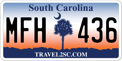 SC license plate MFH436
