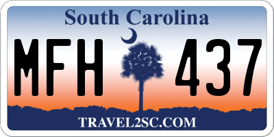 SC license plate MFH437