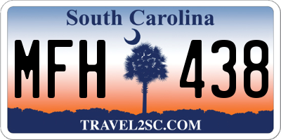 SC license plate MFH438