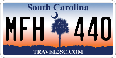 SC license plate MFH440