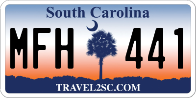 SC license plate MFH441