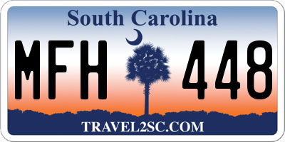 SC license plate MFH448