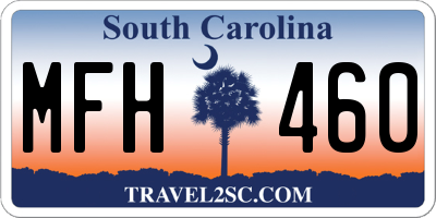 SC license plate MFH460