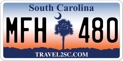 SC license plate MFH480