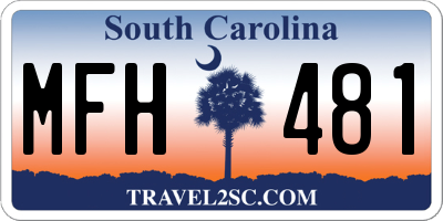 SC license plate MFH481
